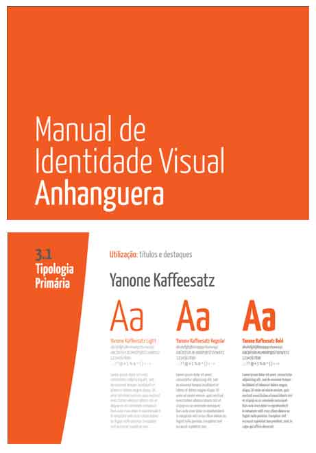 Manual Identidade Visual Anhanguera