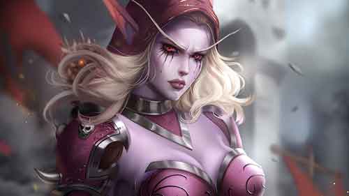 Wallpaper de Sylvanas Windrunner do World of Warcraft