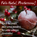 Mensagem de Natal para Professora para WhatsApp e Facebook com foto e frase