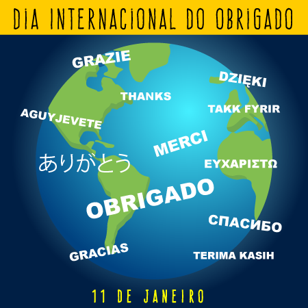 Imagem Dia Internacional do Obrigado em PNG, tamanho 450 X 450px