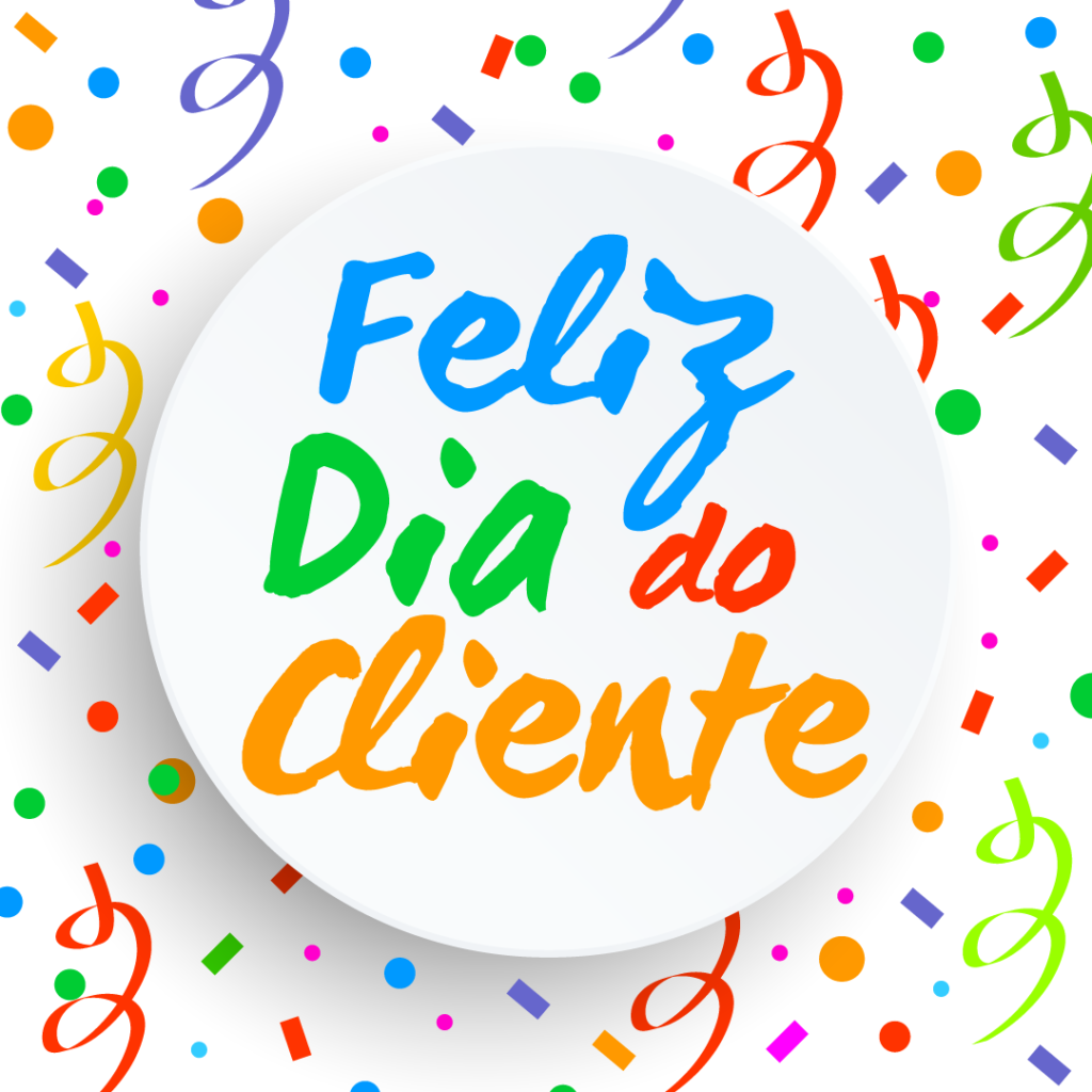 Feliz Dia do Cliente PNG confetes 1080px Imagens Free