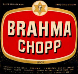 Logo Brahma 1970 a 1980 rótulo