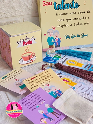Lembrancinha Dia dos Avós: Kit Presente para Imprimir e Montar [PDF]