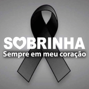 Foto Luto Sobrinha com Fita Preta e frase