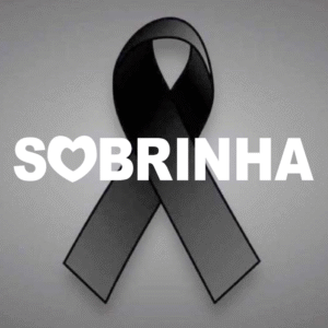 Foto Luto Sobrinha com Fita Preta e coração