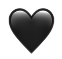 Emoji de luto no WhatsApp, coração preto