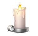 Emoji luto no WhatsApp, vela acesa, lembrança e oração