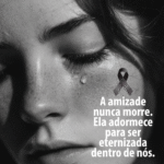 Figura luto WhatsApp com foto de mulher chorando
