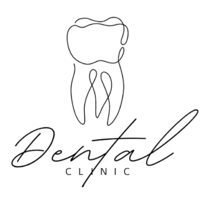 Dental Clinic - Arte logo com ilustração para baixar