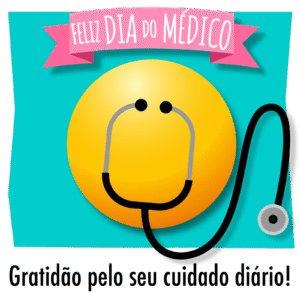 Feliz Dia do Médico! Mensagens Curtas e Diretas com ilustração de emoji