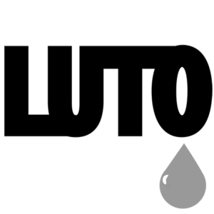 Figurinha de luto para WhatsApp com desenho de lágrima e a palavra "LUTO"