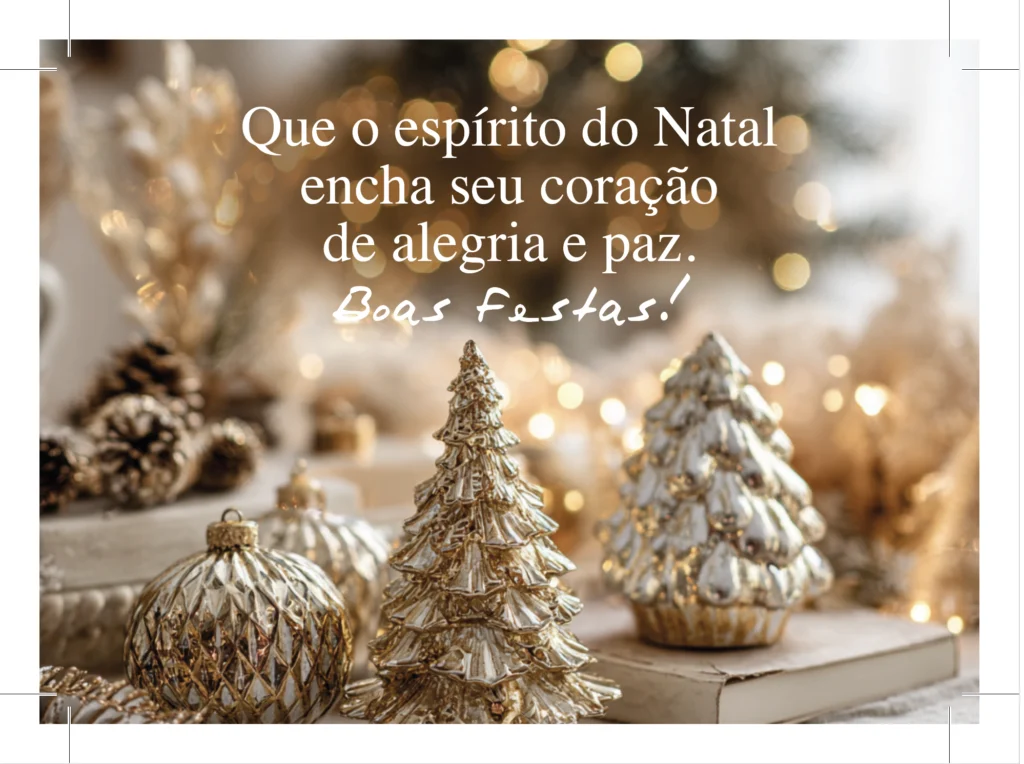 mensagem para Cartão de Natal para Colabores e funcionários pronto para imprimir: formato A6